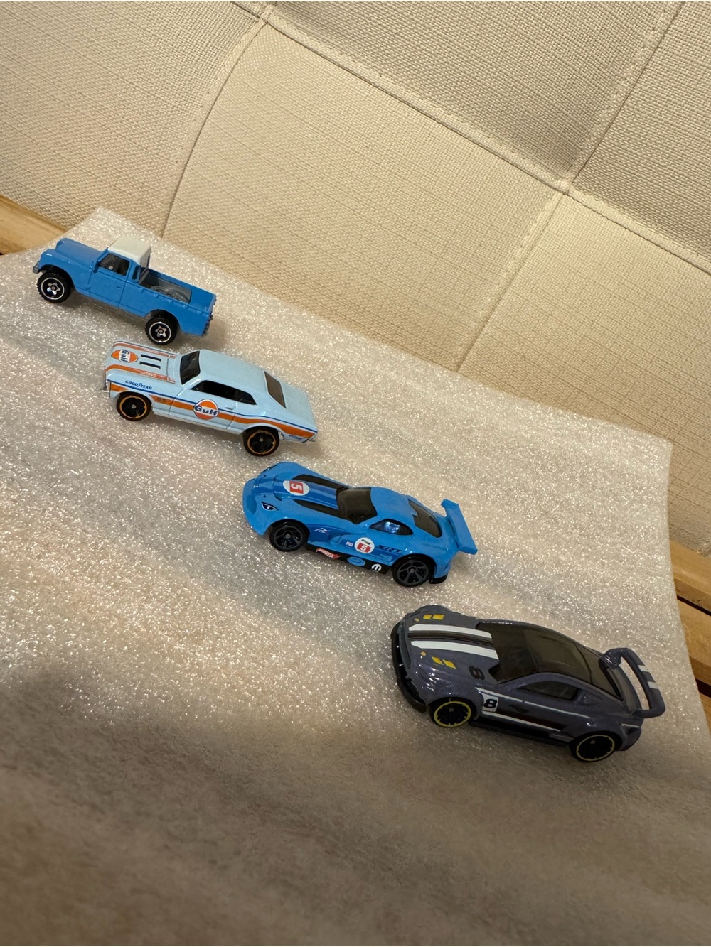 Blue Kids Toy Car Pack - 4-Piece Assortment